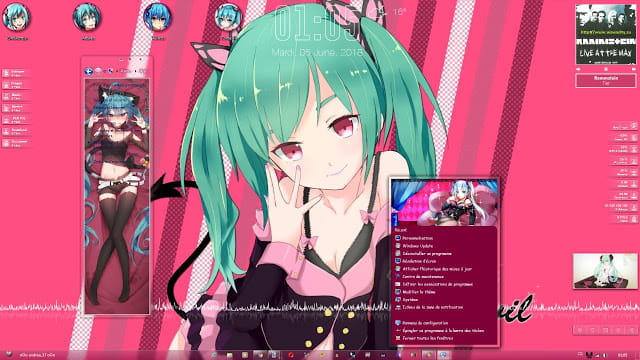 Windows10,萌化电脑主题,初音未来