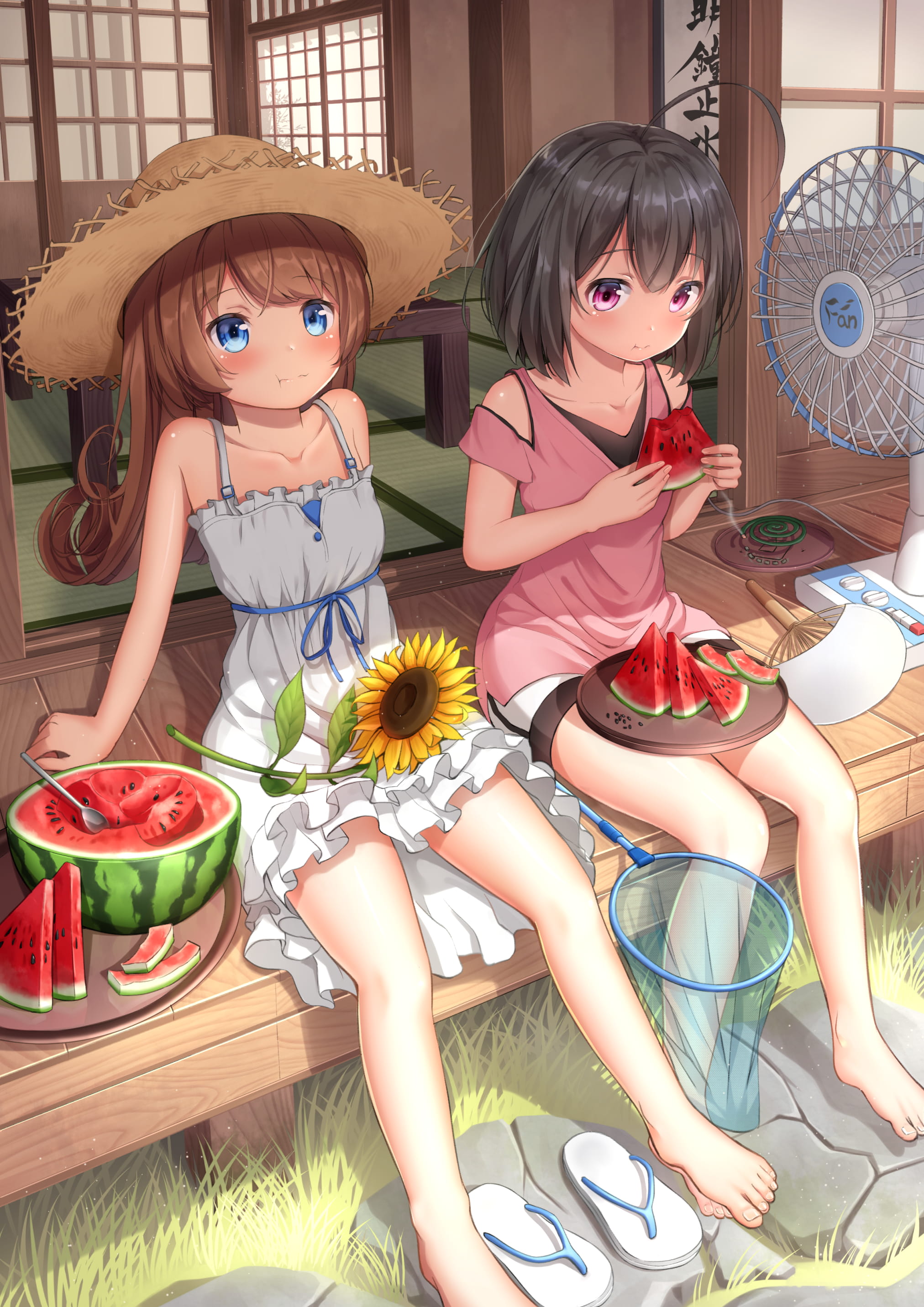id=63445646,日本西瓜,吃西瓜少女,动漫女生图片