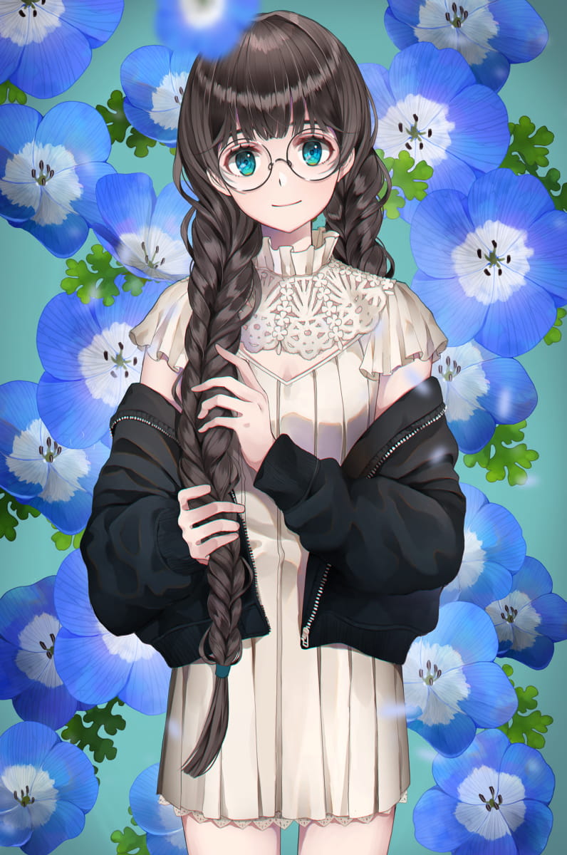 id=67649331,麻花辫少女,动漫女生图片,动漫手机壁纸