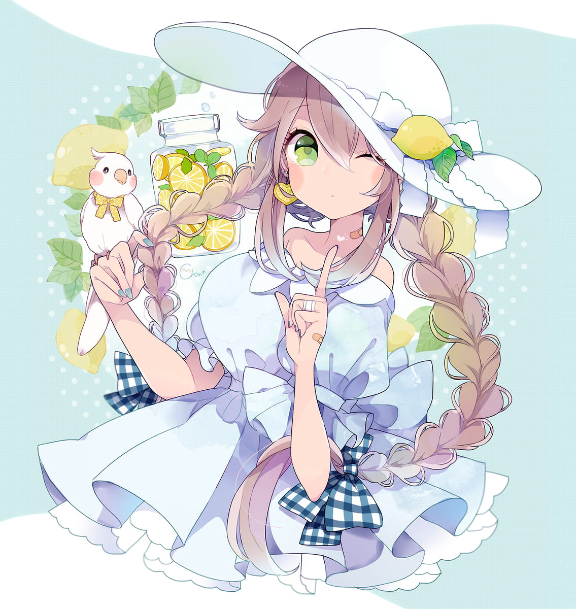 id=68774513,麻花辫少女,动漫女生图片,动漫手机壁纸