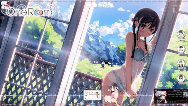 Windows7,萌化电脑主题,One Room