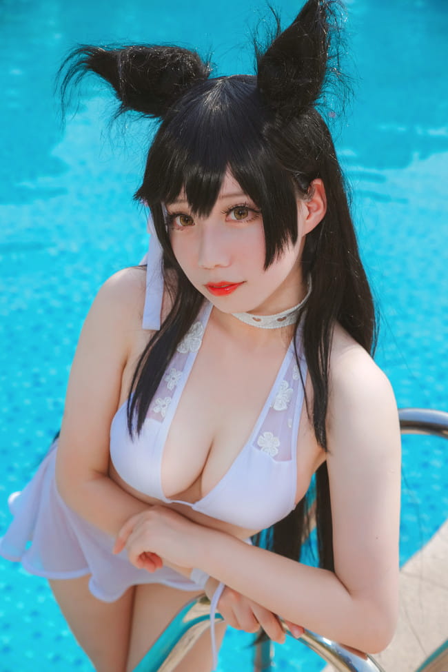 碧蓝航线,爱宕水着cos,_芦苇苇苇苇