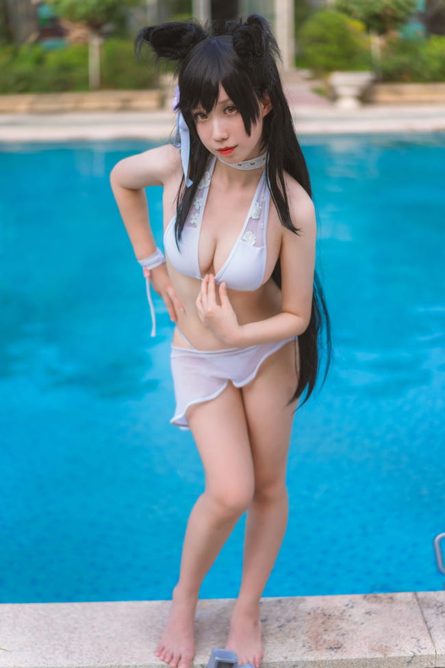 碧蓝航线,爱宕水着cos,_芦苇苇苇苇