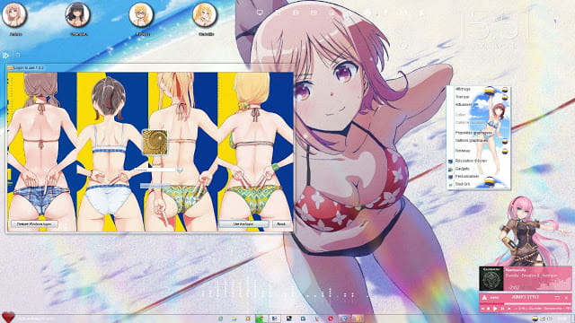 Windows7,萌化电脑主题,遥的接球