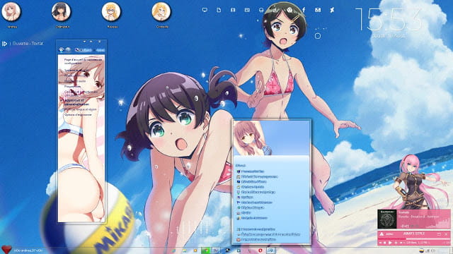 Windows7,萌化电脑主题,遥的接球