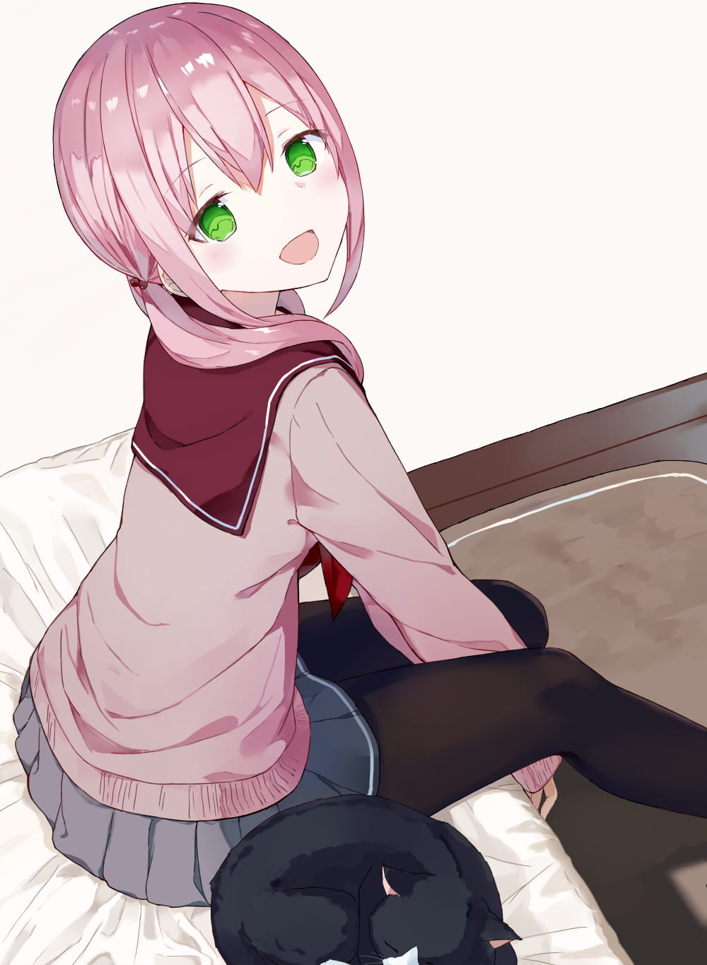 id=61702730,黑猫与少女特辑,动漫女生图片,动漫黑猫图片