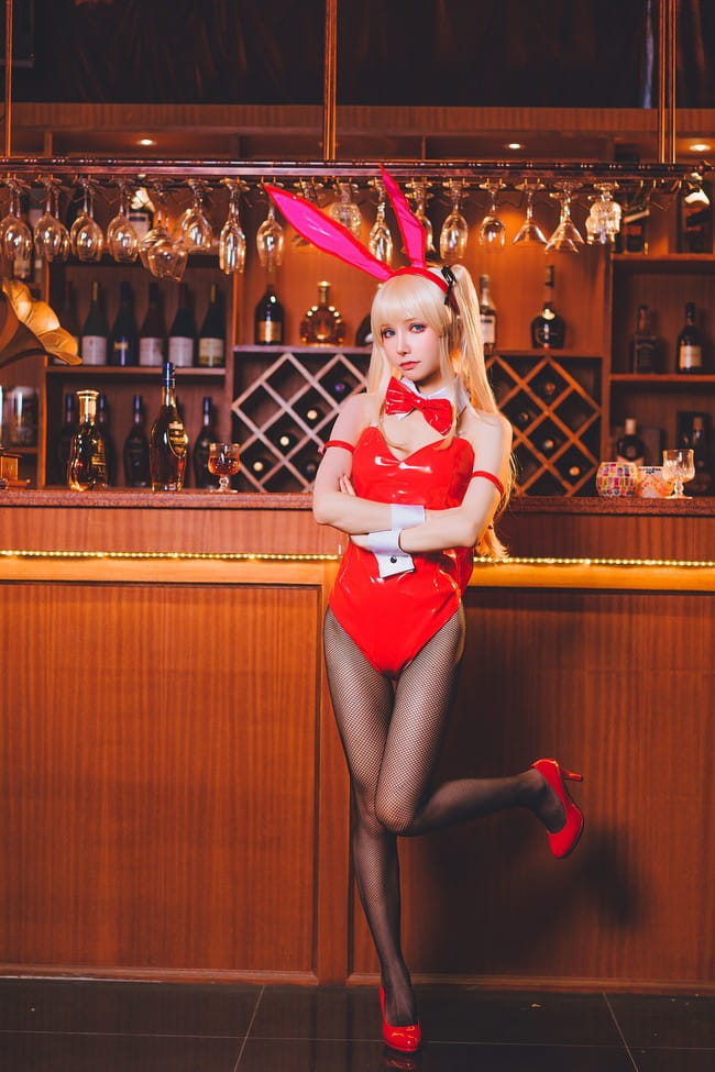 英梨梨兔女郎cos,一千只猫薄禾，cosplay