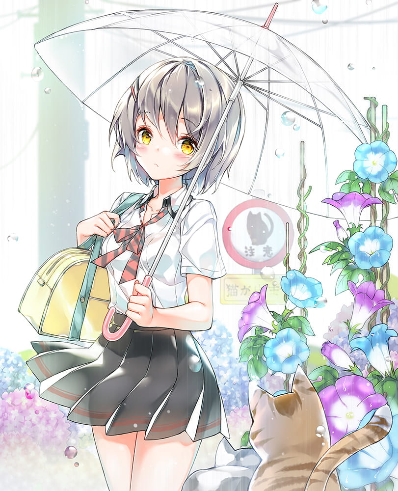 id=64304296,唯美图片壁纸,动漫女生图片,牵牛花少女