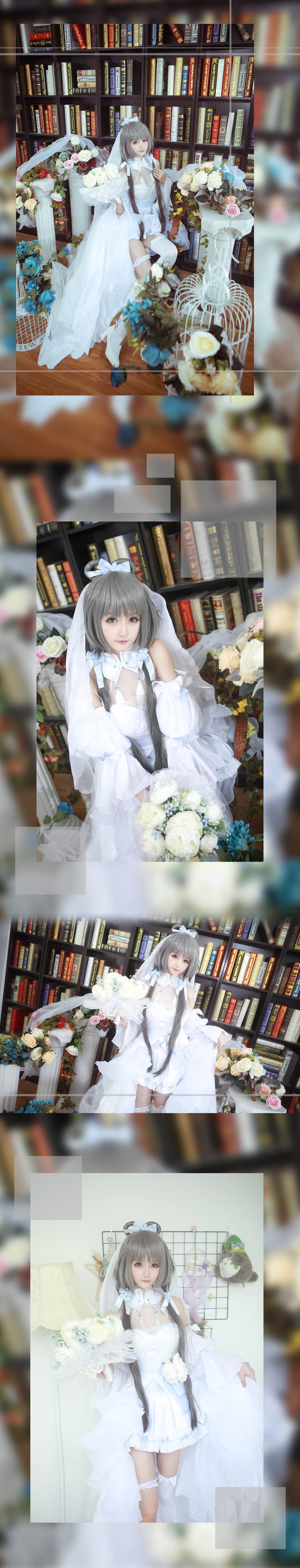 VOCALOID,洛天依,乐正绫,言和,花嫁,cosplay