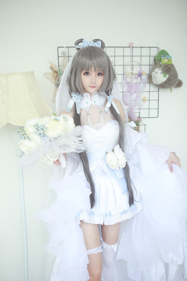 VOCALOID,洛天依,乐正绫,言和,花嫁,cosplay