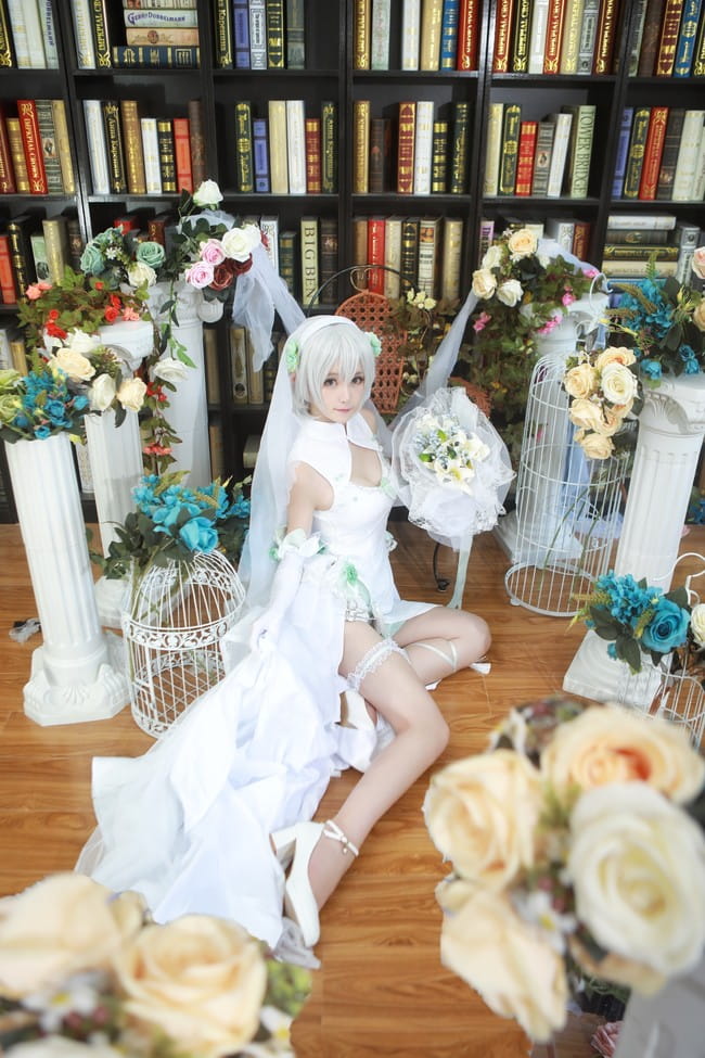 VOCALOID,洛天依,乐正绫,言和,花嫁,cosplay