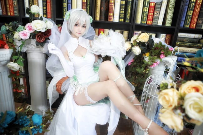 VOCALOID,洛天依,乐正绫,言和,花嫁,cosplay