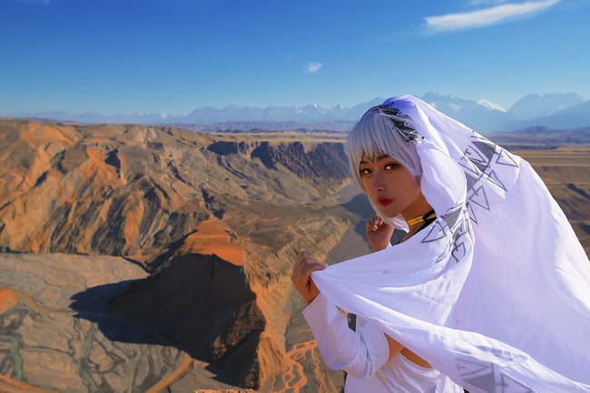 Fate/GO,黑皮,阿提拉,旅拍,cosplay