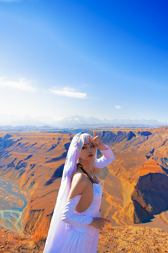 Fate/GO,黑皮,阿提拉,旅拍,cosplay