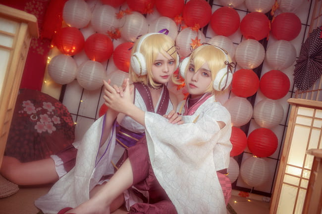 VOCALOID,镜音双子,萌妹,正太,cosplay