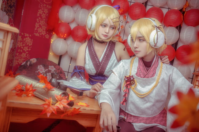 VOCALOID,镜音双子,萌妹,正太,cosplay