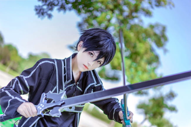 刀剑神域,亚丝娜,桐人,cosplay