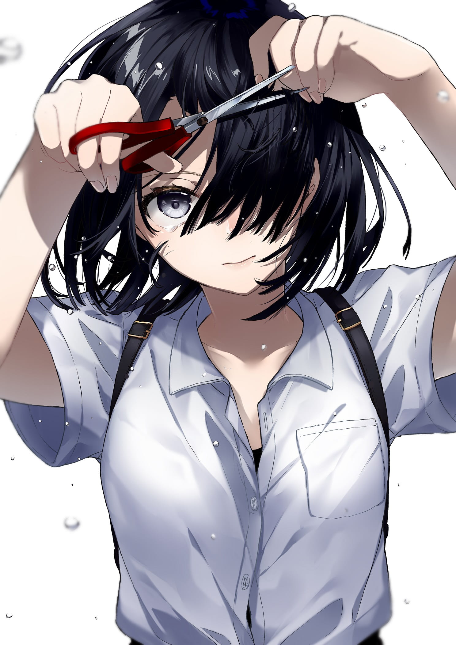 id=64828676,动漫手机壁纸,动漫唯美壁纸,动漫短发少女