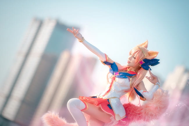 九尾妖狐阿狸,cosplay,英雄联盟,星之守护者