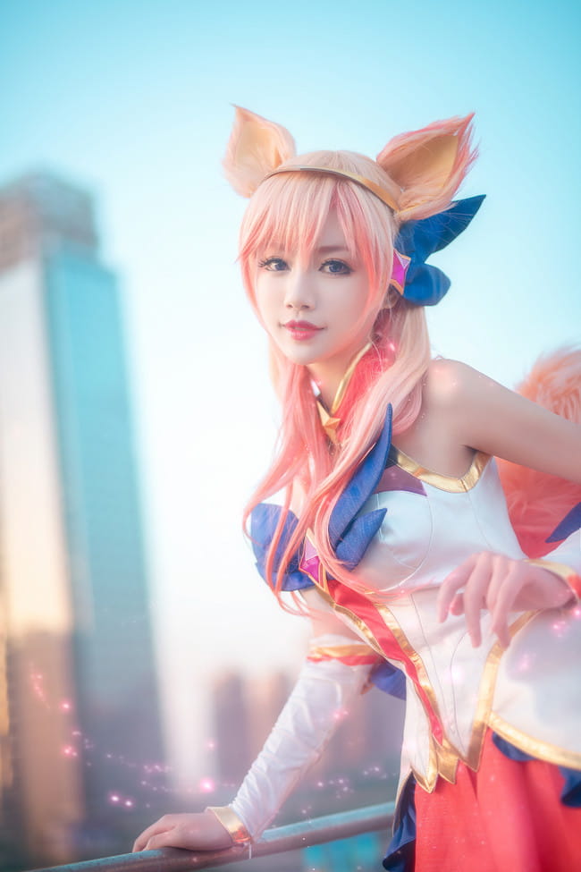 九尾妖狐阿狸,cosplay,英雄联盟,星之守护者