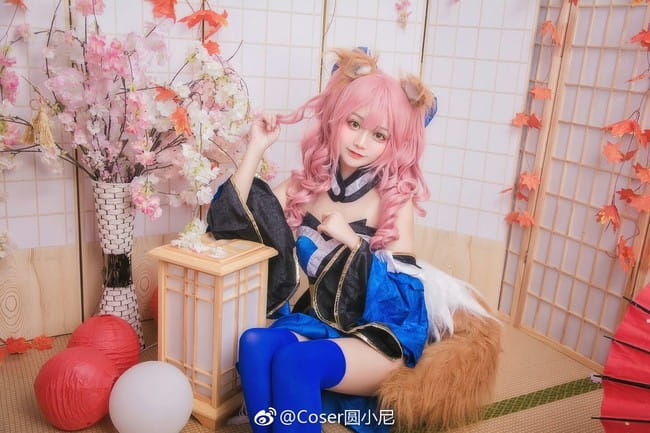 Fate,玉藻前cos,coser圆小尼