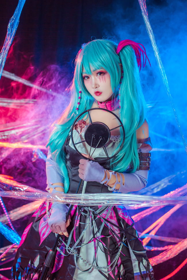 Miku,初音cos,桃米