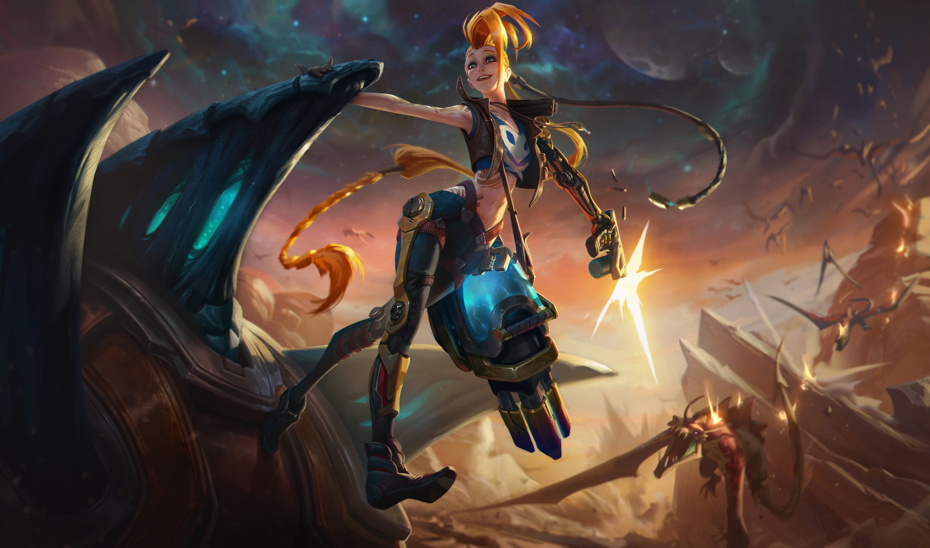 jinx,金克丝壁纸,金克丝原画,金克丝图片,LOL壁纸