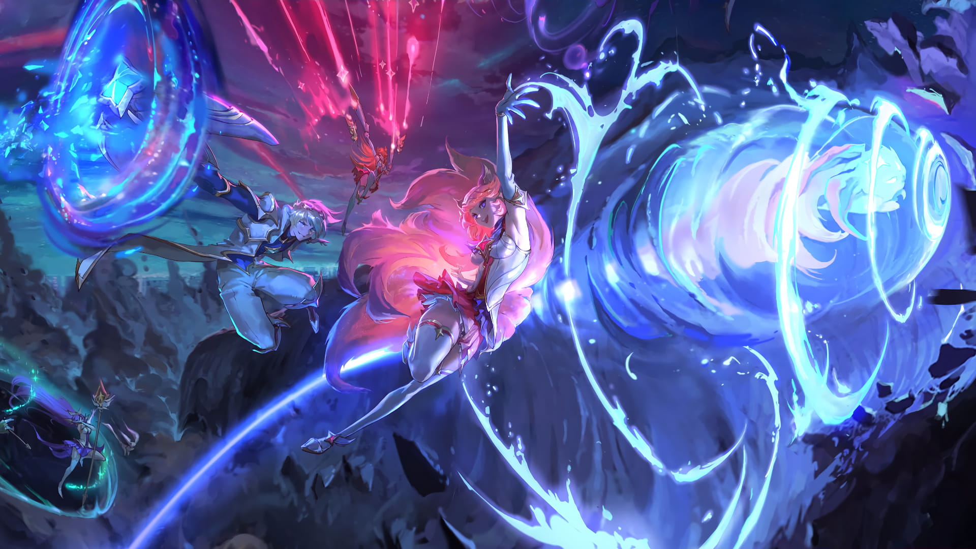 Ahri，英雄联盟,阿狸壁纸,阿狸原画,阿狸皮肤