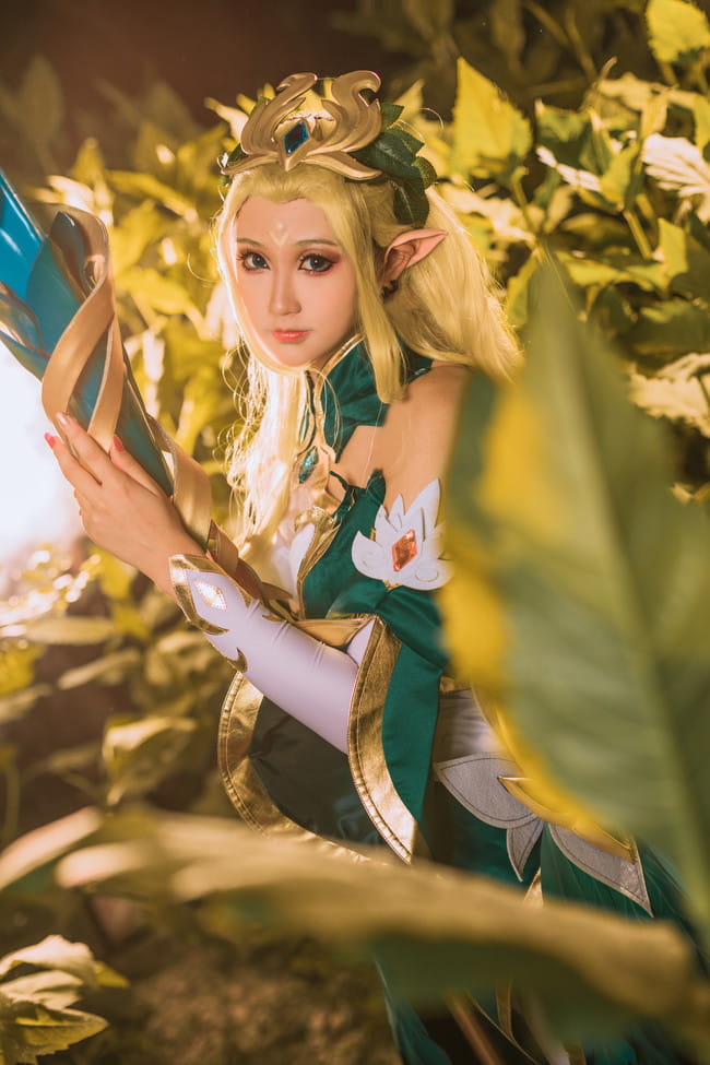 王者荣耀,王昭君,御姐,精灵,白丝,cosplay