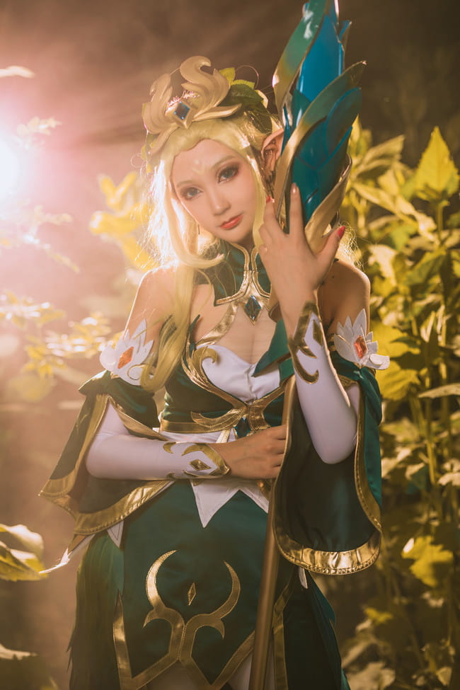 王者荣耀,王昭君,御姐,精灵,白丝,cosplay