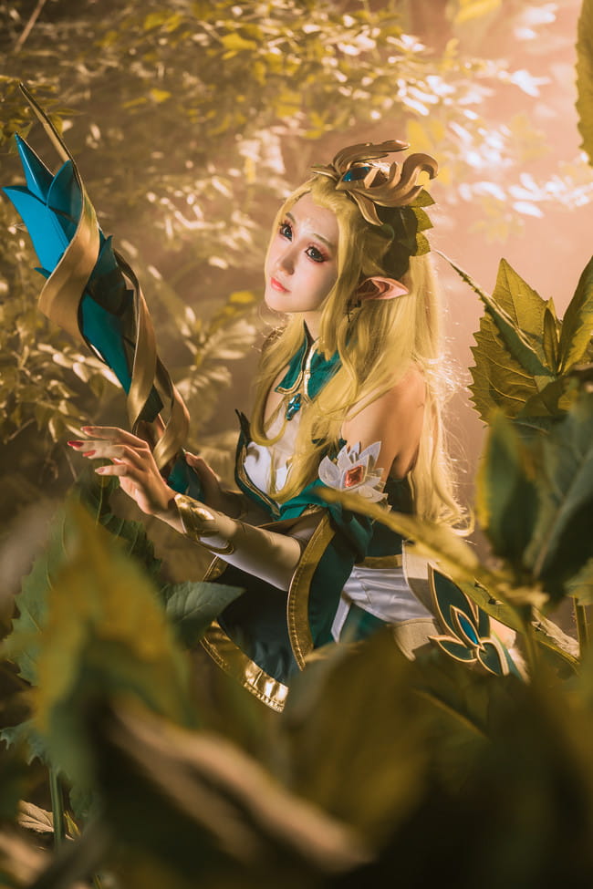 王者荣耀,王昭君,御姐,精灵,白丝,cosplay