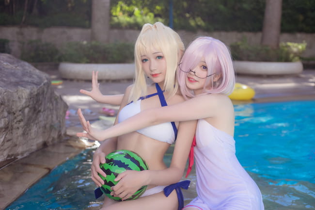 Fate/Grand Order,泳装,福利,御姐,萝莉,cosplay