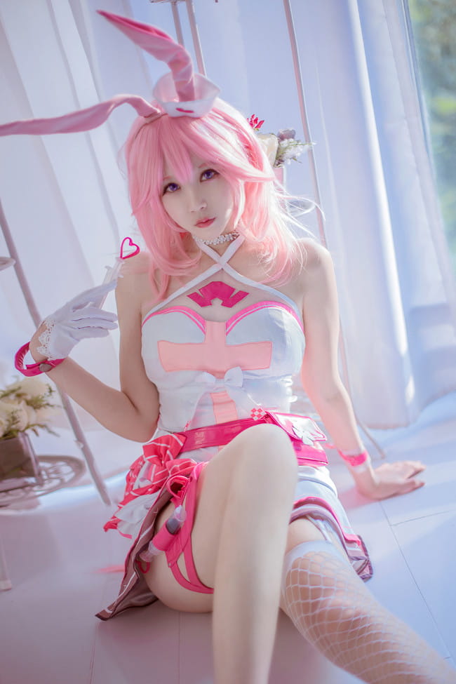 崩坏学园,丝袜,腿玩年,八重樱,cosplay