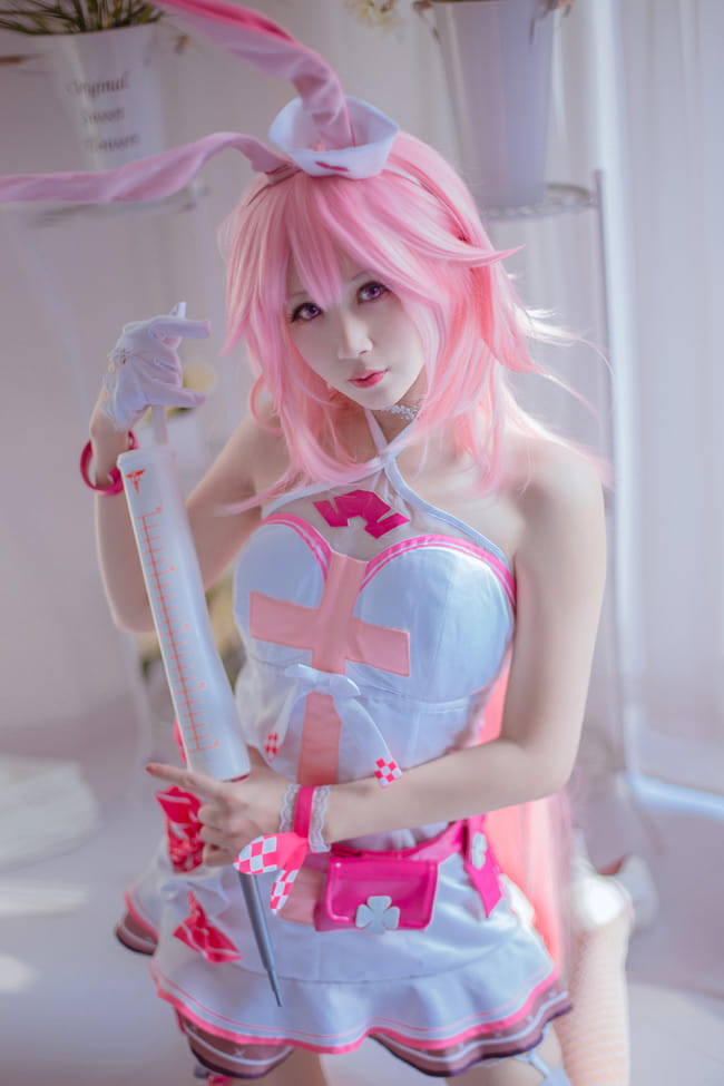 崩坏学园,丝袜,腿玩年,八重樱,cosplay