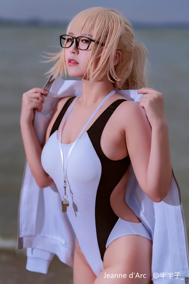 Fate/Grand Order,贞德,FATE,水着,死库水,福利,cosplay