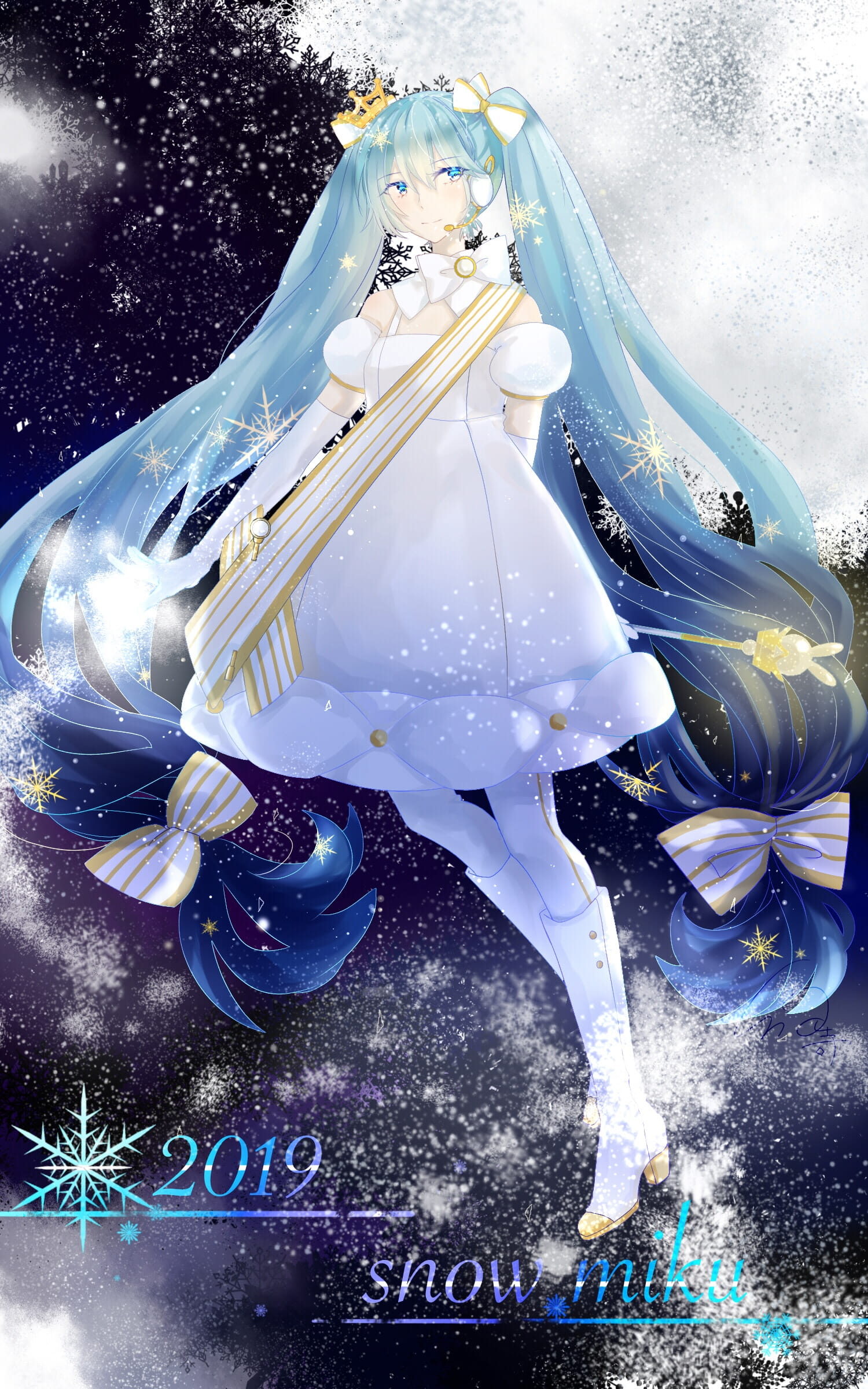 2019雪初音,雪ミク2019,二次元萌图