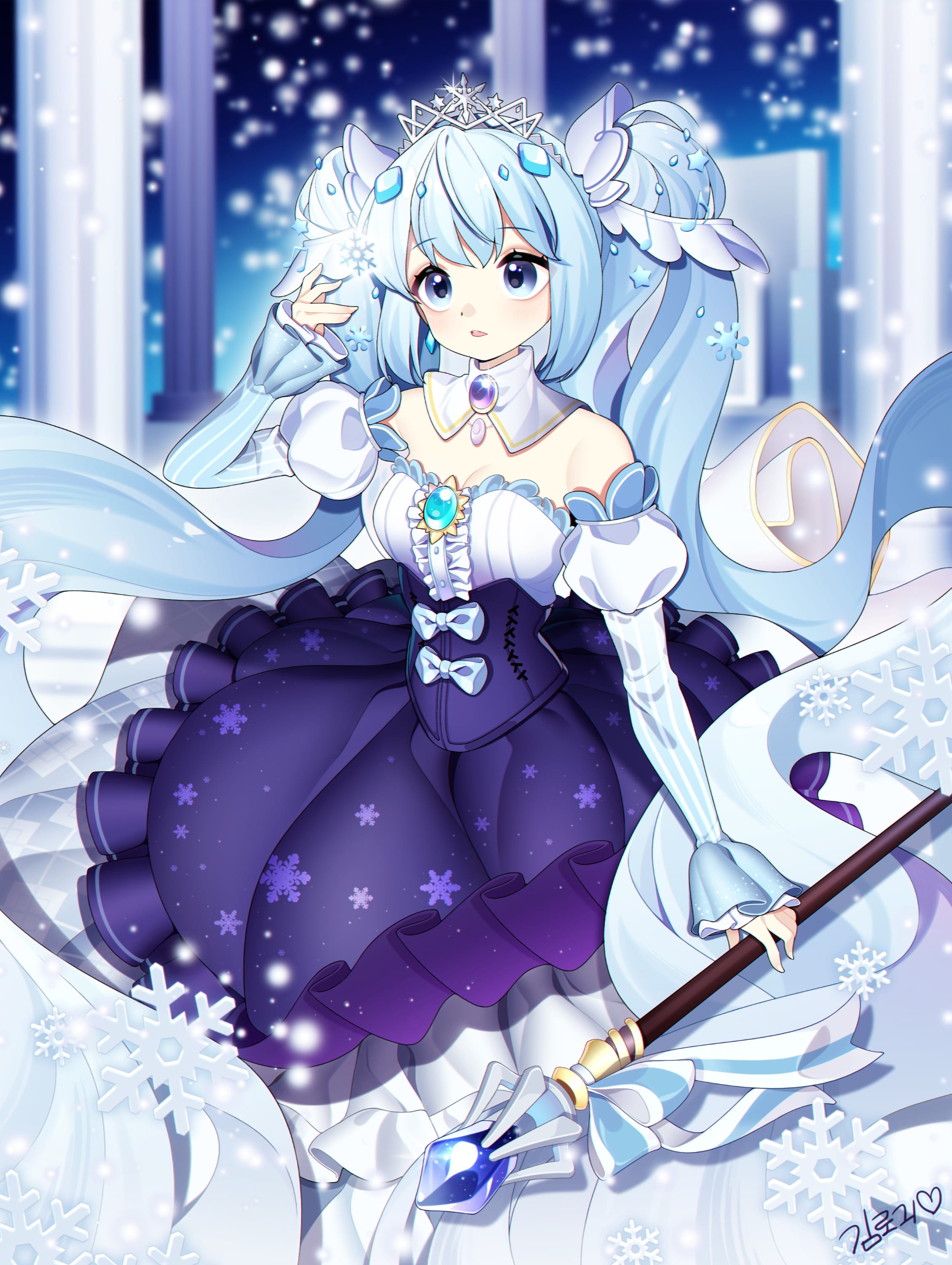 2019雪初音,雪ミク2019,二次元萌图