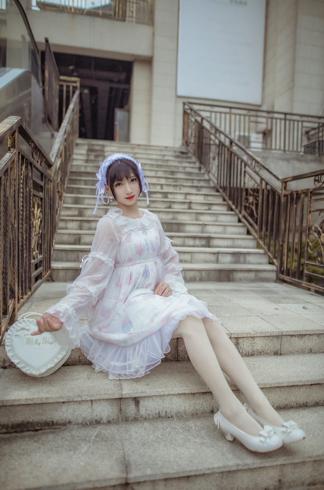 Lolita私影,蕾丝贝壳,OLITA装扮,cosplay