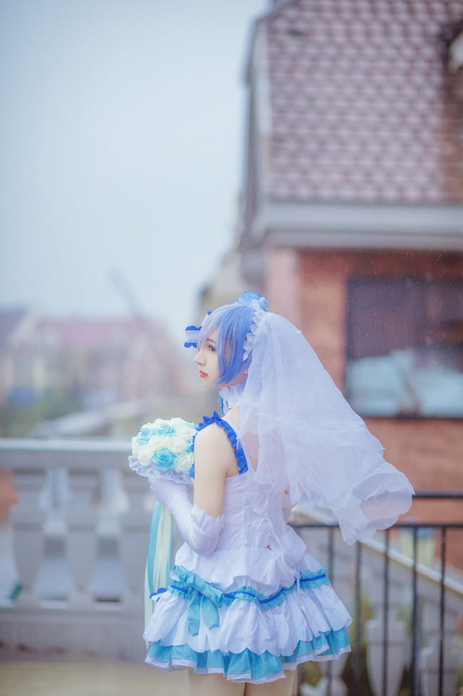 绝对领域,白丝,花嫁,蕾姆,cosplay