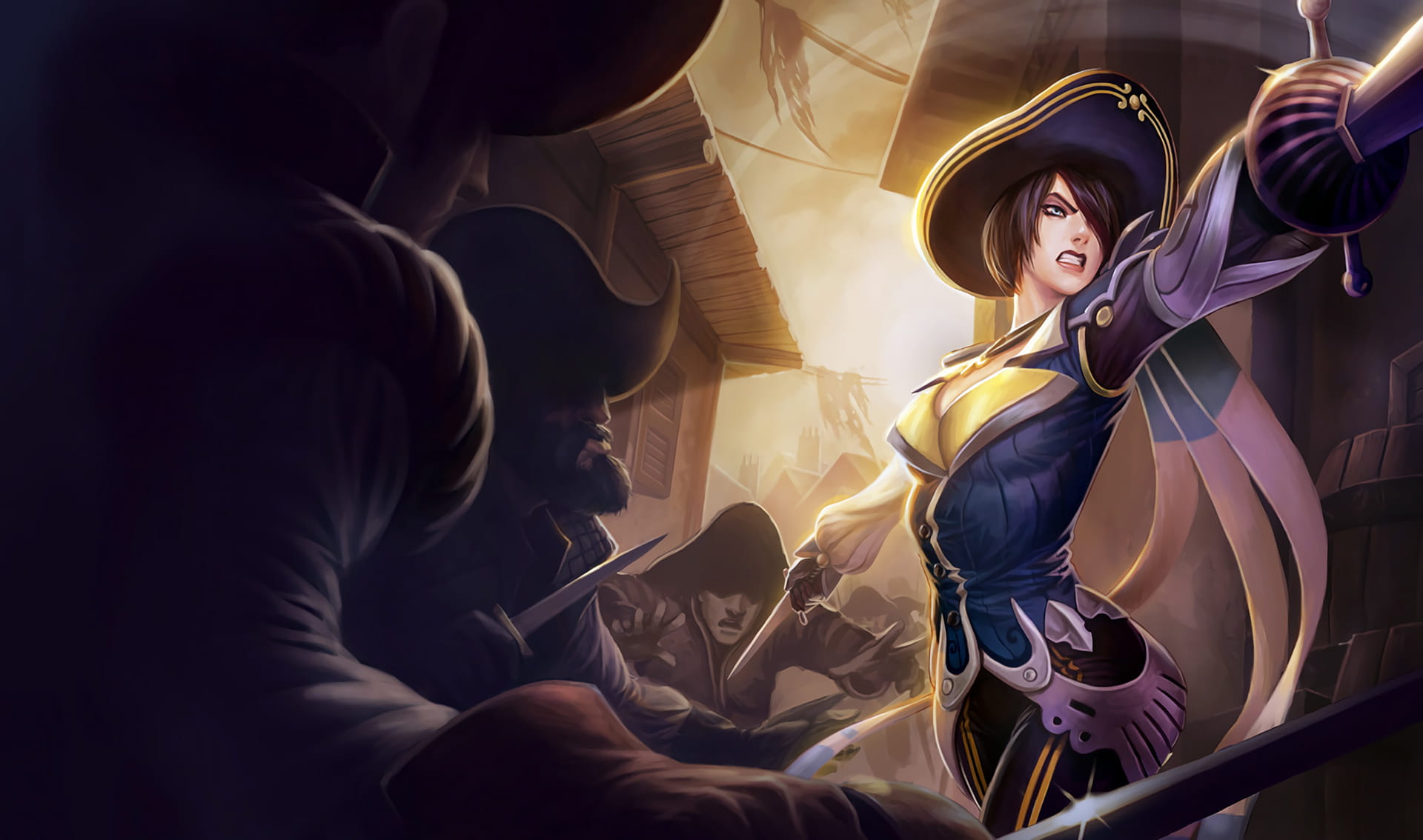 英雄联盟LOL无双剑姬菲奥娜皇家守卫皮肤高清无水印原画,电脑壁纸,lol壁纸