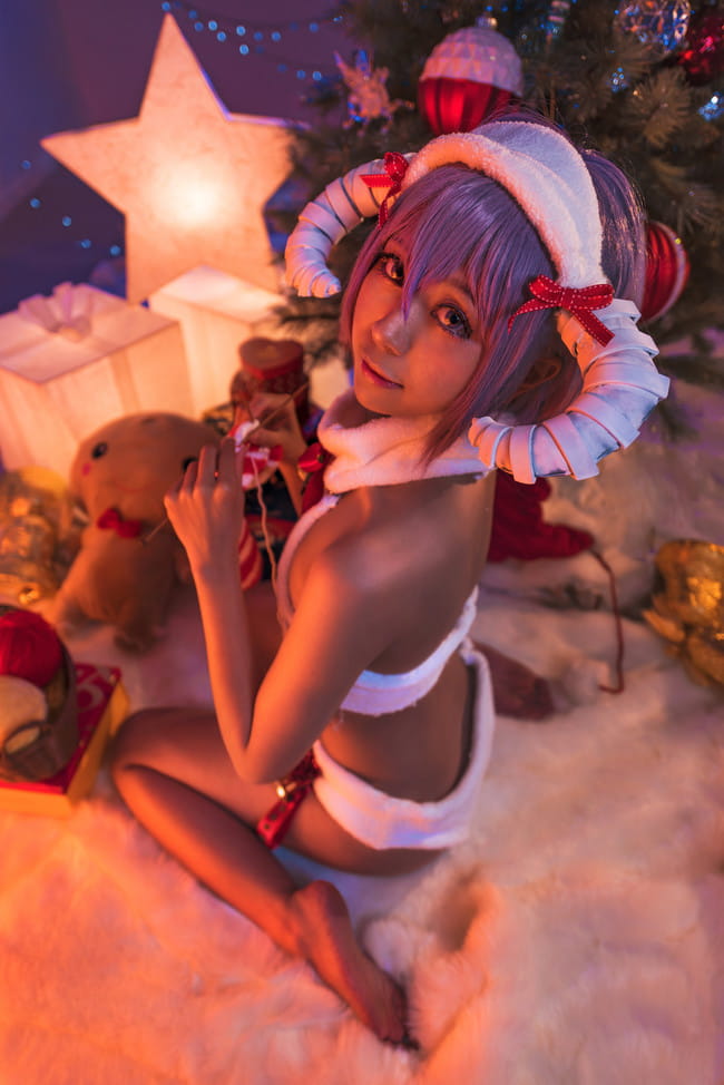 Fate/Grand Order,哈桑,静谧,黑皮,FGO,圣诞节,圣诞,cosplay