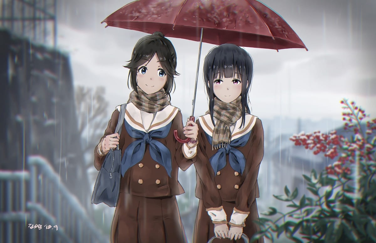 萌图,京吹,京都动画,莉兹与青鸟,百合,百合图片,百合恋爱