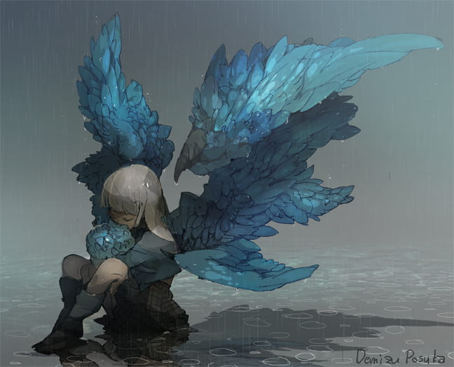 雨后小故事,动漫下雨图片,动漫女生图片,福利本子图