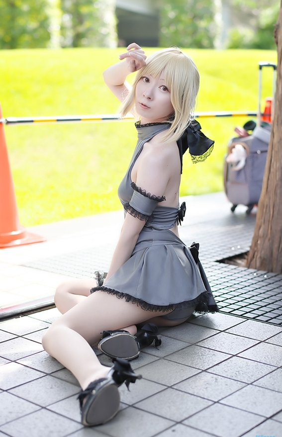 吾王saber诱惑cosplay