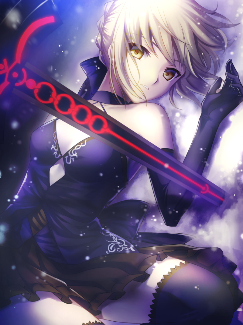 fate grand order黑贞德与黑saber