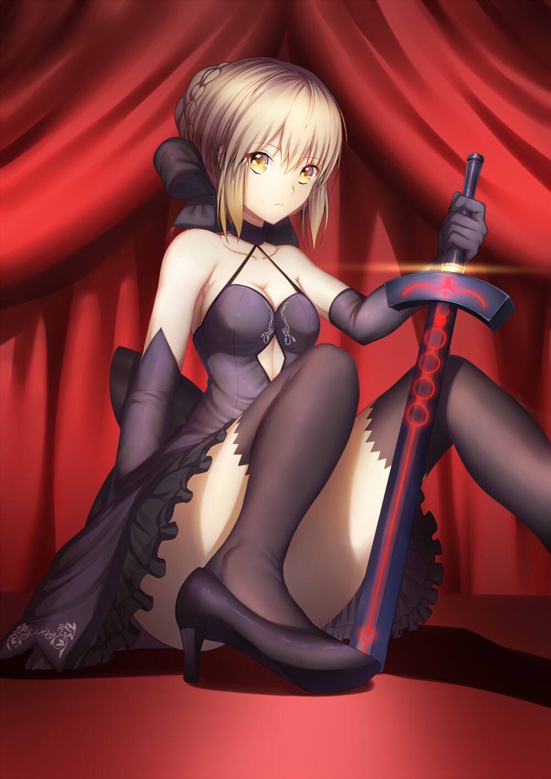 fate grand order黑贞德与黑saber