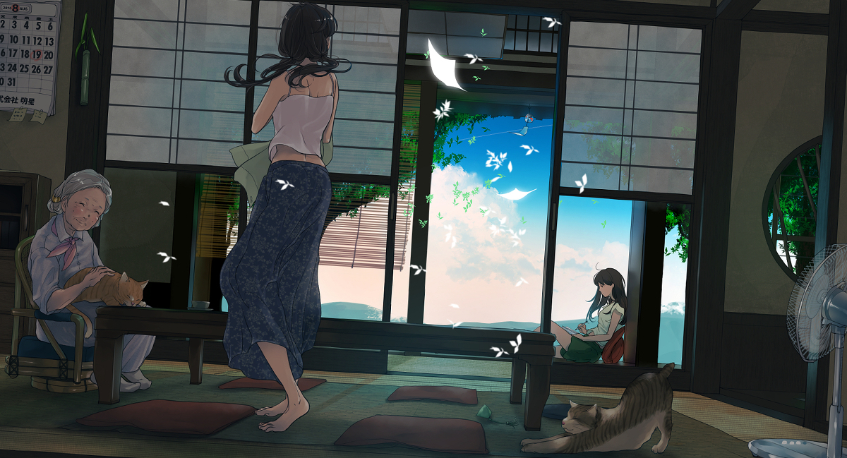 在缘侧上悠闲度日p站二次元美图特辑