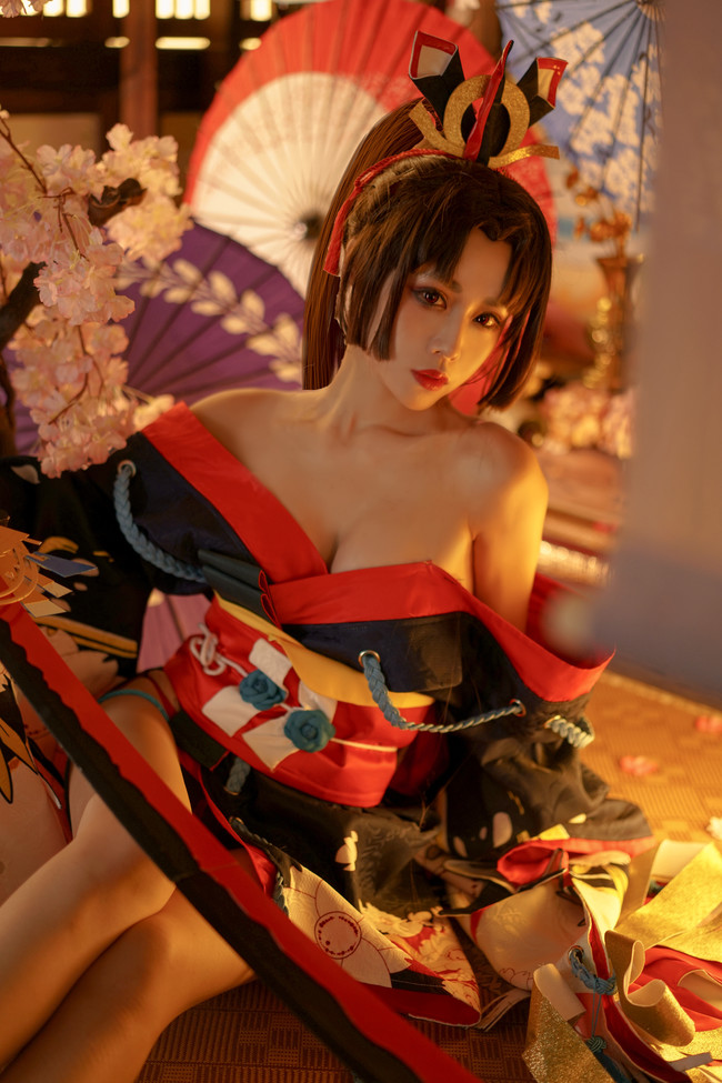阴阳师,妖刀姬cos,桃昔