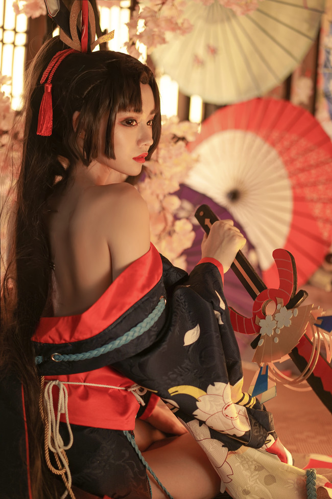阴阳师,妖刀姬cos,桃昔