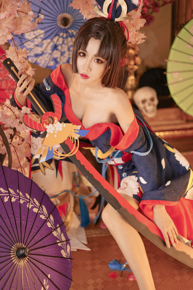 阴阳师,妖刀姬cos,桃昔